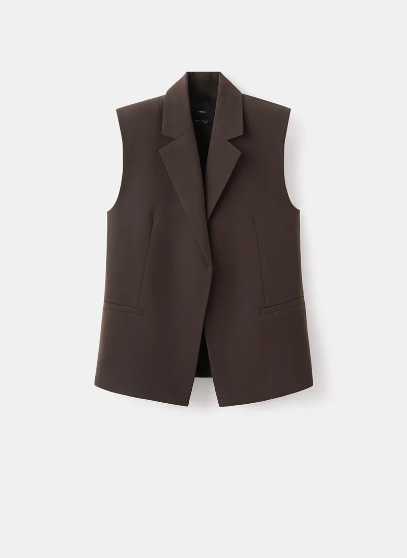 مانجو Suit waistcoat with lapels
